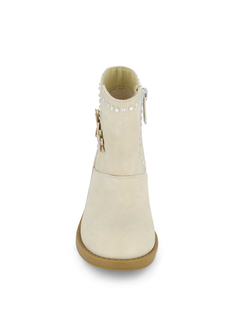 Toddler Evie Flower Boot in Cream