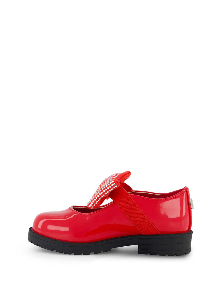 Toddler Aubrey Bow Flat in Red