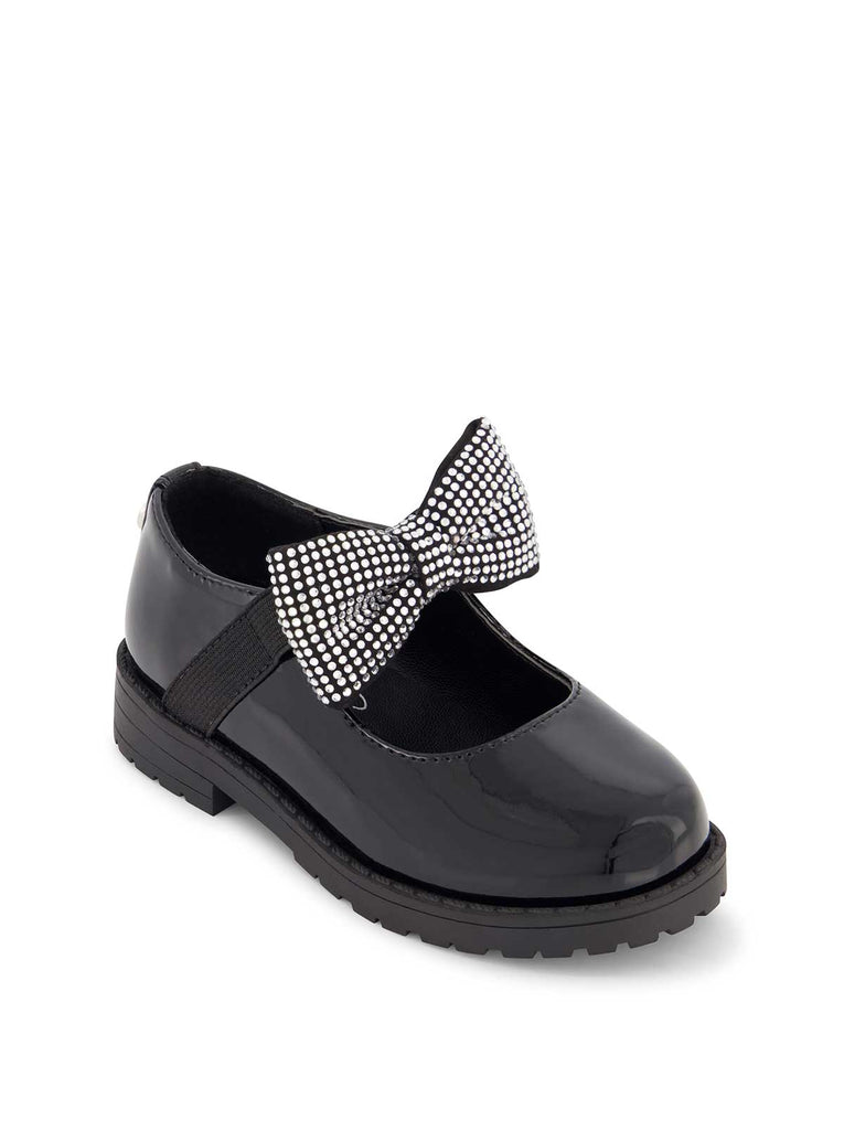 Toddler Aubrey Bow Flat in Black