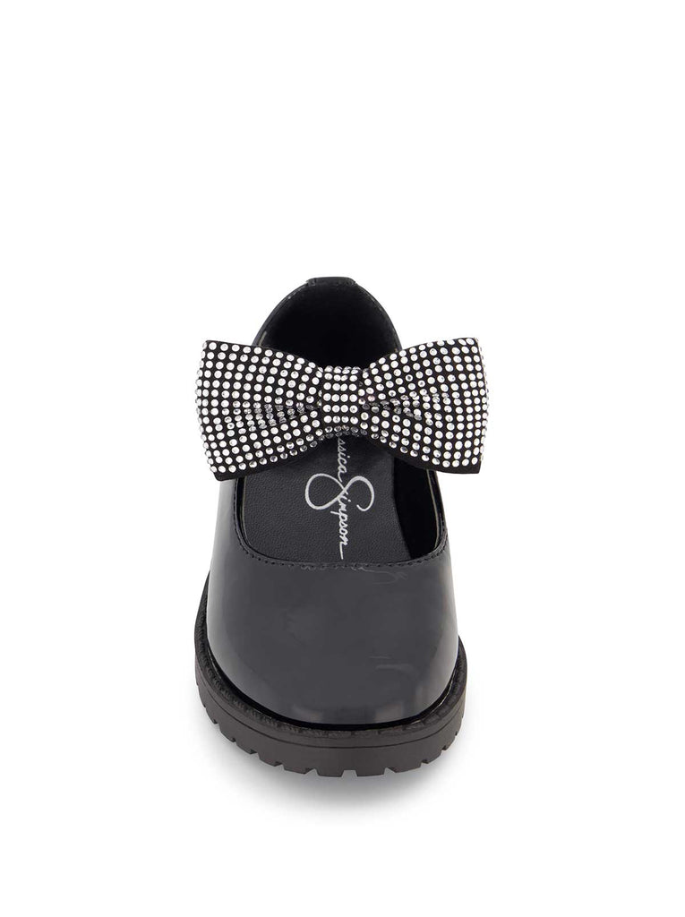 Toddler Aubrey Bow Flat in Black