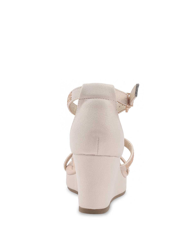 Little Girls' Asha Karli Wedge in Gold