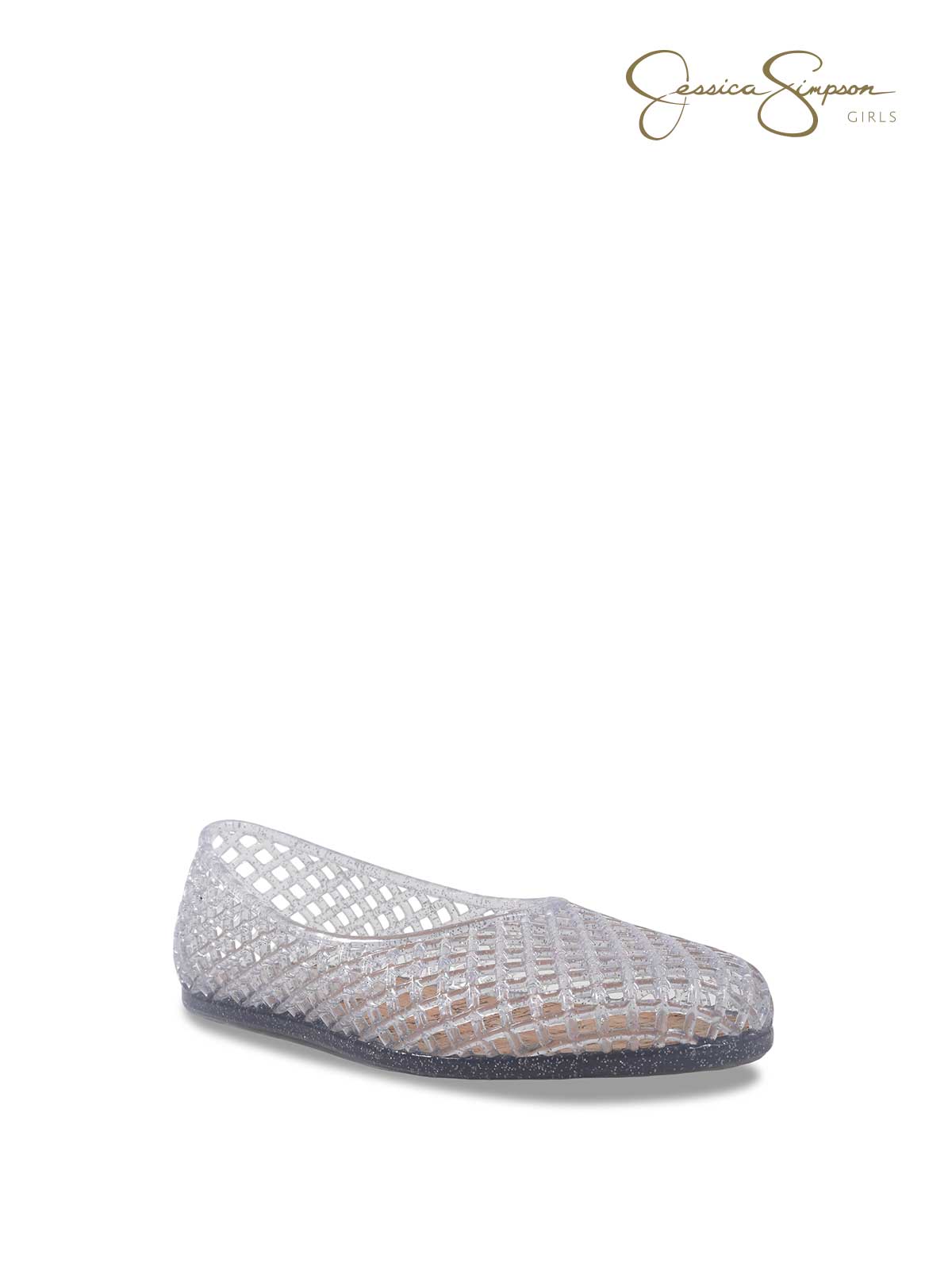 Little Girls' Jelli Flats in Clear