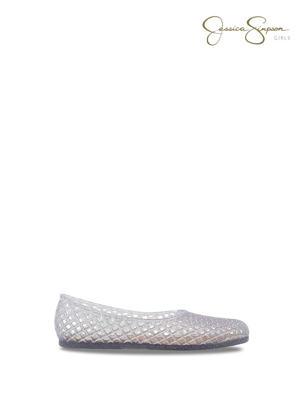 Little Girls' Jelli Flats in Clear