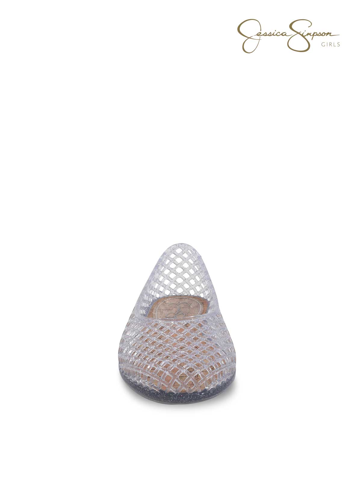 Little Girls' Jelli Flats in Clear