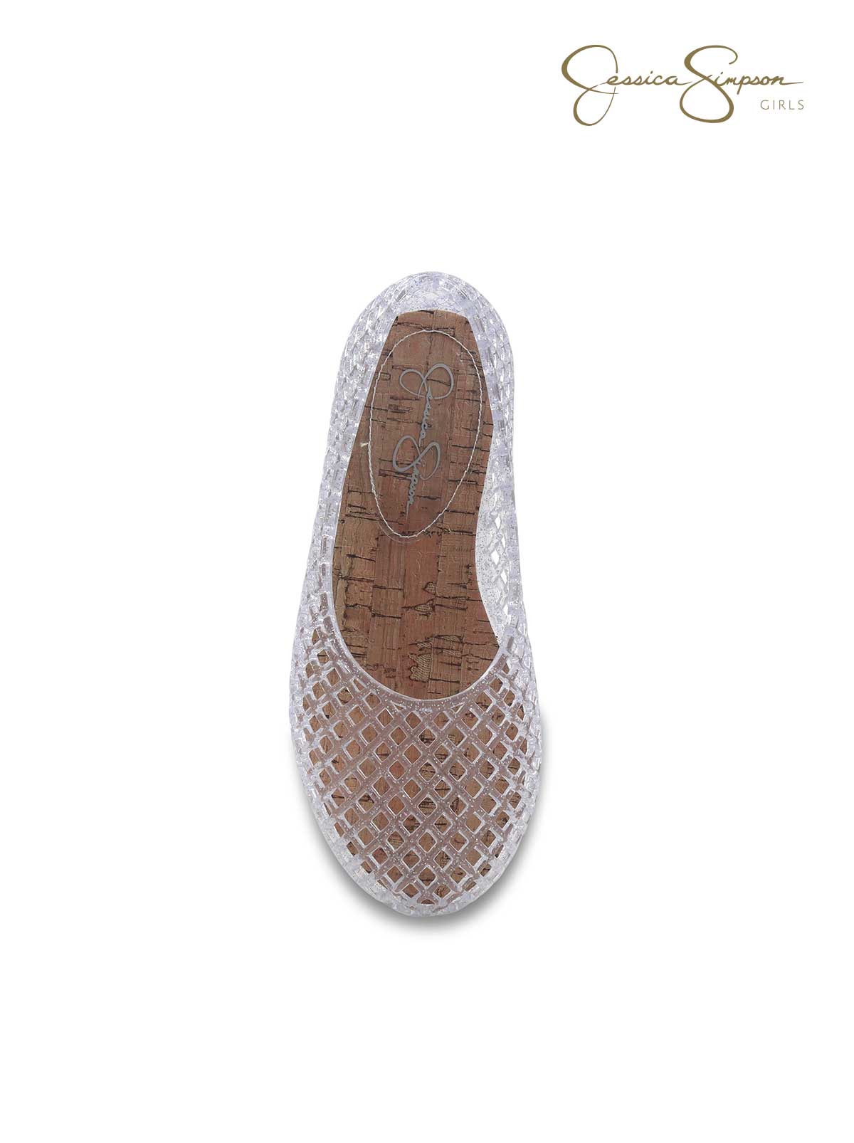 Little Girls' Jelli Flats in Clear