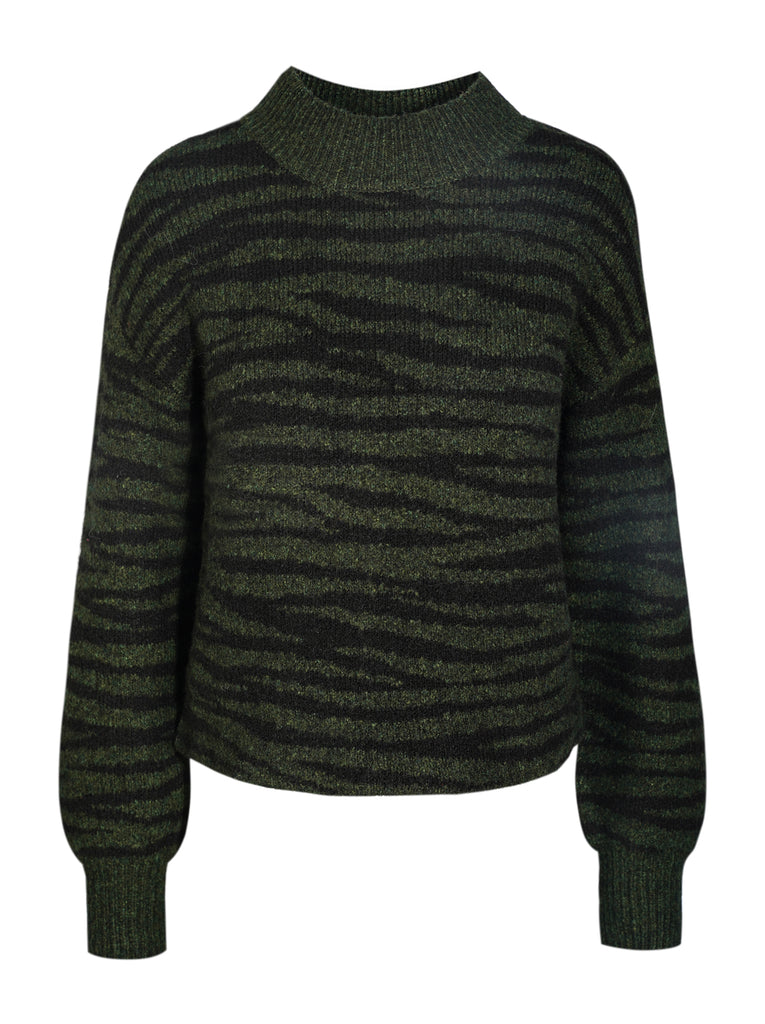 Portia Sweater in Animal Jacquard