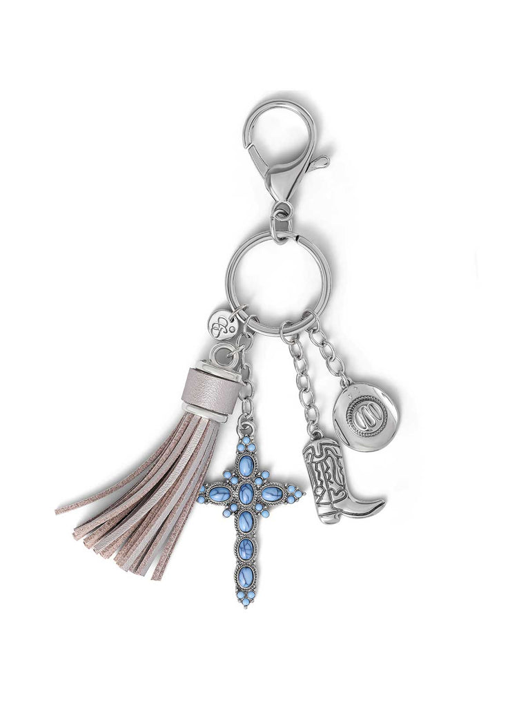 Turquoise Silver Charms Keychain – Jessica Simpson