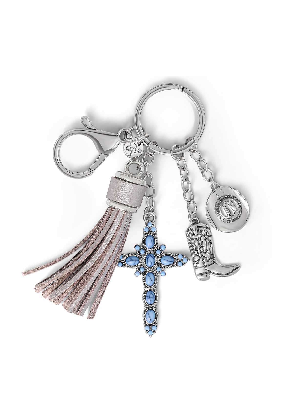 Turquoise Silver Charms Keychain – Jessica Simpson