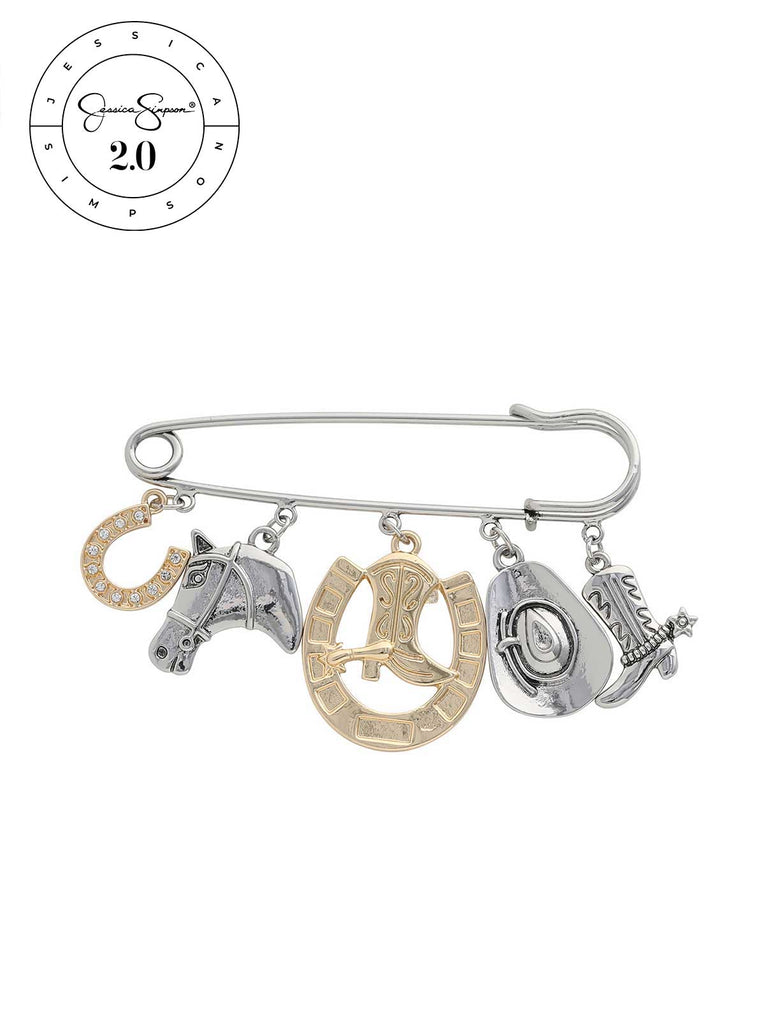 Jessica Simpson 2.0 Western Charm Pin Brooch