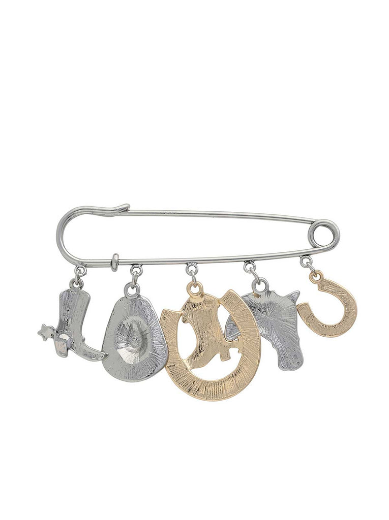 Jessica Simpson 2.0 Western Charm Pin Brooch