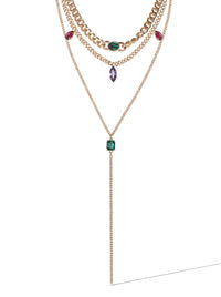 Layered Gemstone Necklace