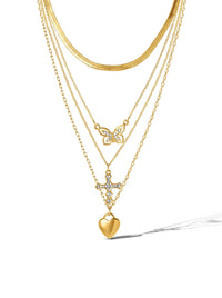 Multi-Layer Charm Necklace Set