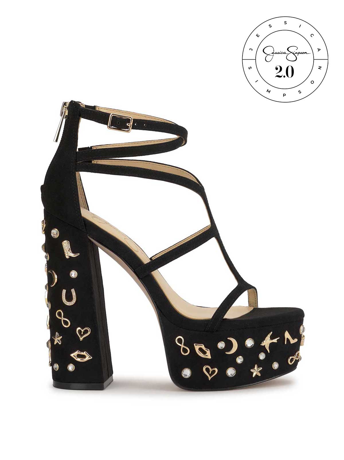 Jessica Simpson 2.0 Aamina Platform Sandal in Black