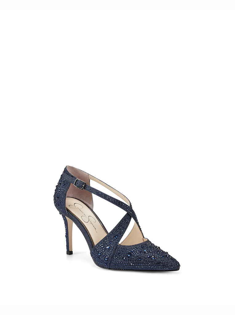 Accile High Heel in Navy