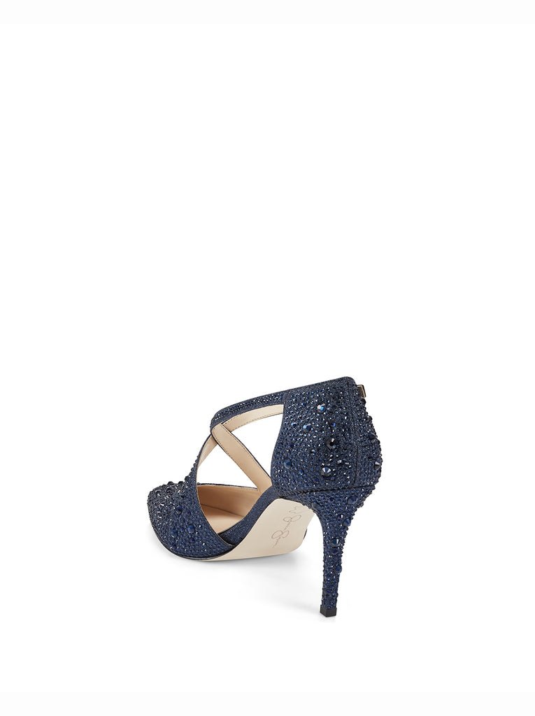 Accile High Heel in Navy