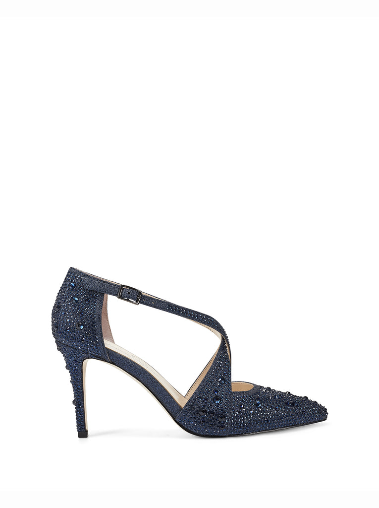 Accile High Heel in Navy