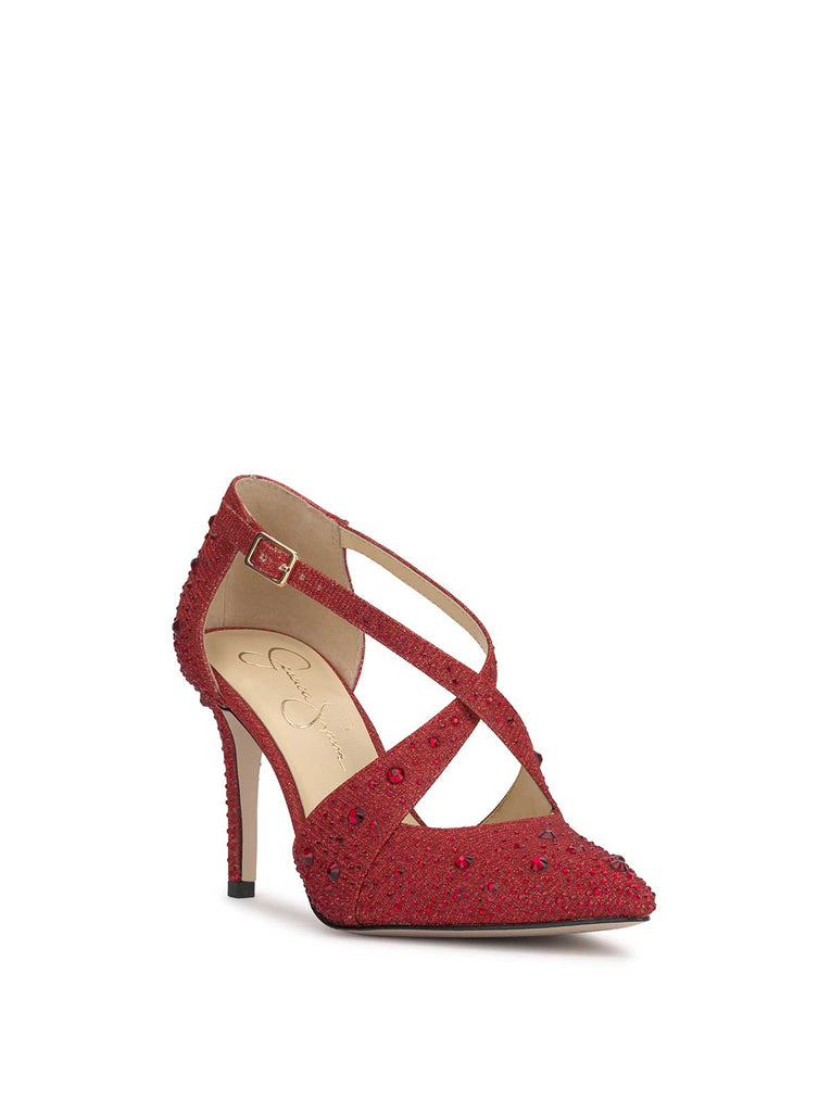 Accile High Heel in Red Muse