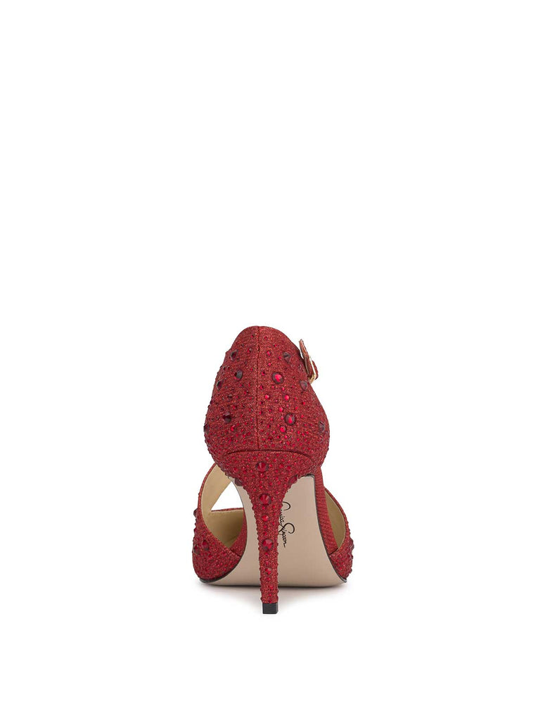 Accile High Heel in Red Muse