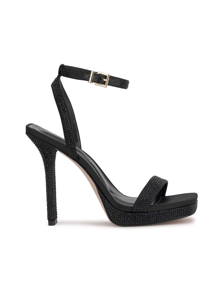 Adonia High Heel in Black Shimmer