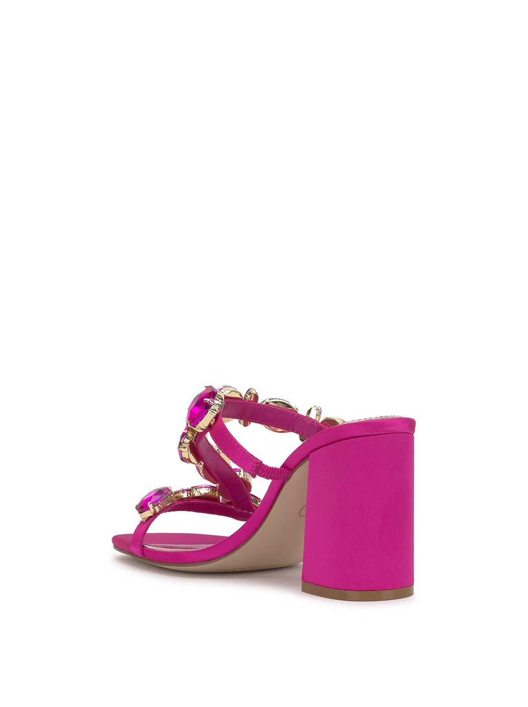 Amilir Block Heel in Brightest Pink