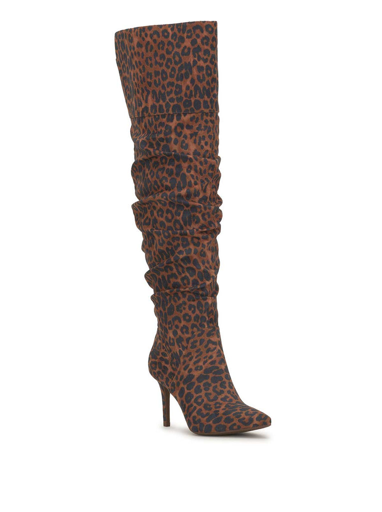 Anitah Over the Knee Boot in Safari Leopard