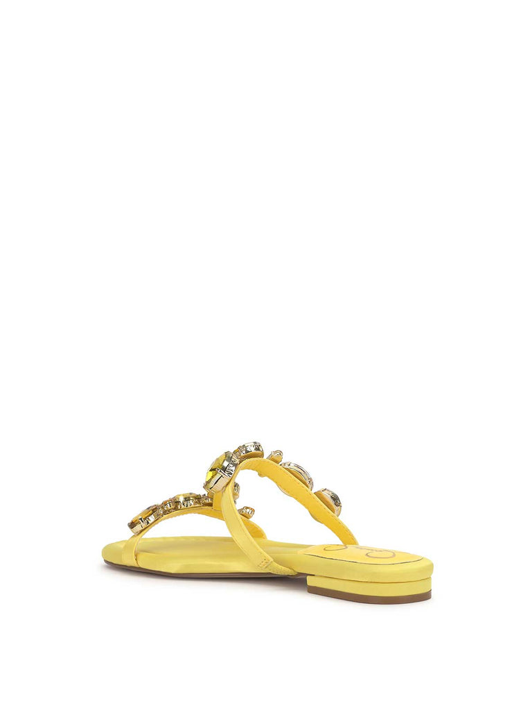 Avimma Flat Sandal in Yellow