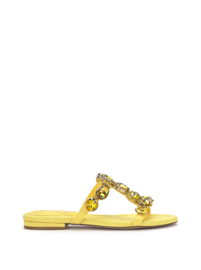 Avimma Flat Sandal in Yellow