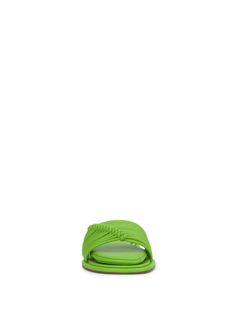 Belarina Flat Sandal in Bright Green