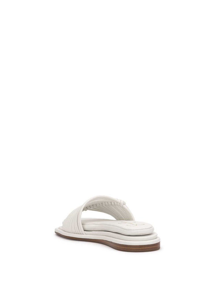 Belarina Flat Sandal in White