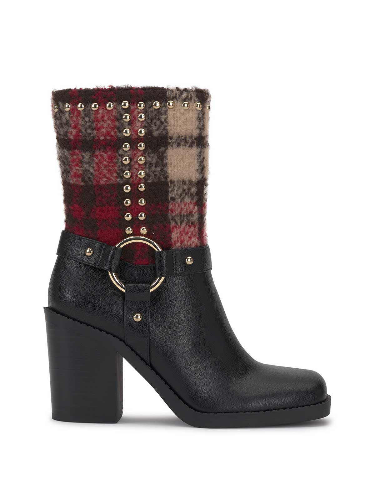 Red plaid ankle on sale boots