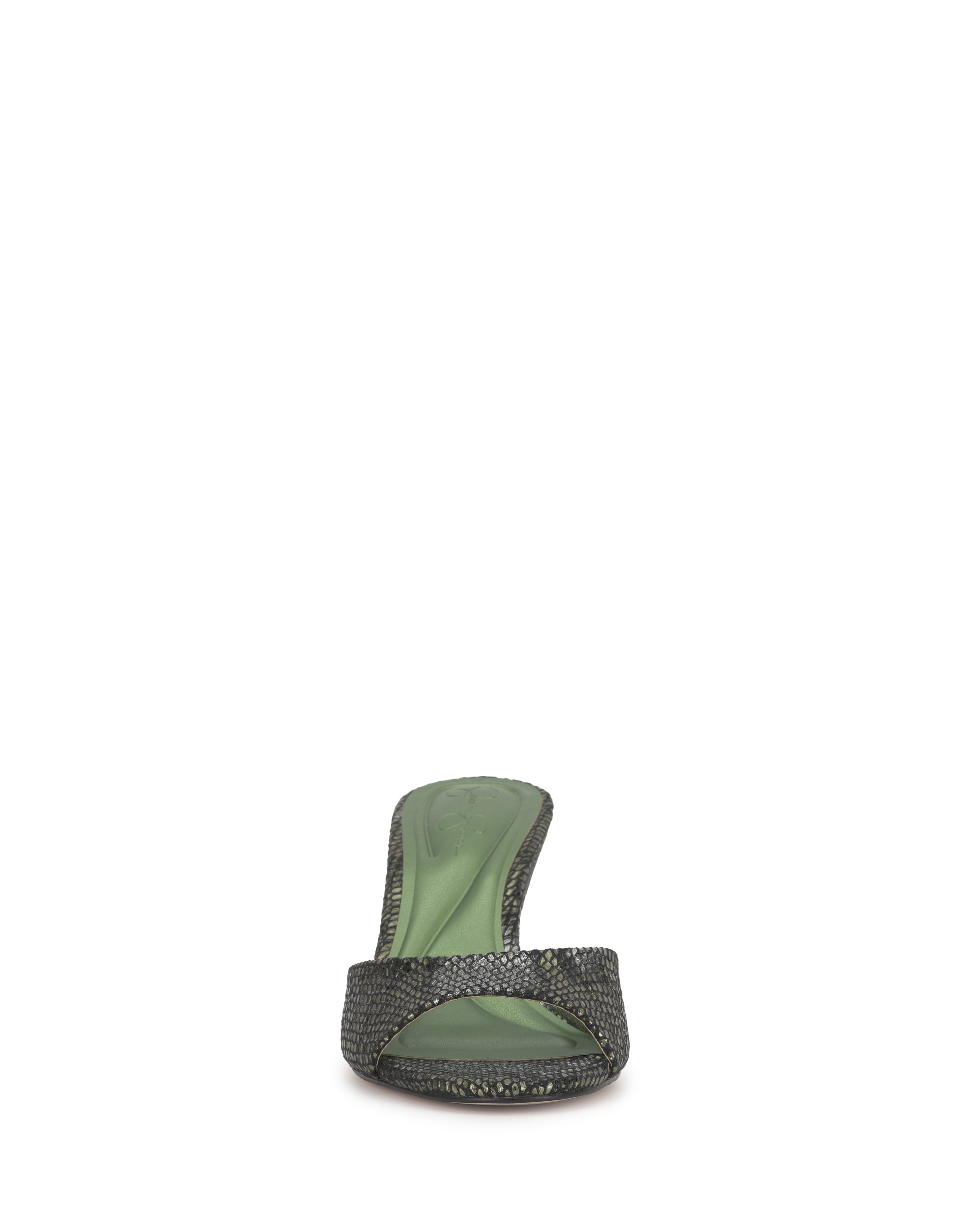 Bolir Wedge in Light Green Snake