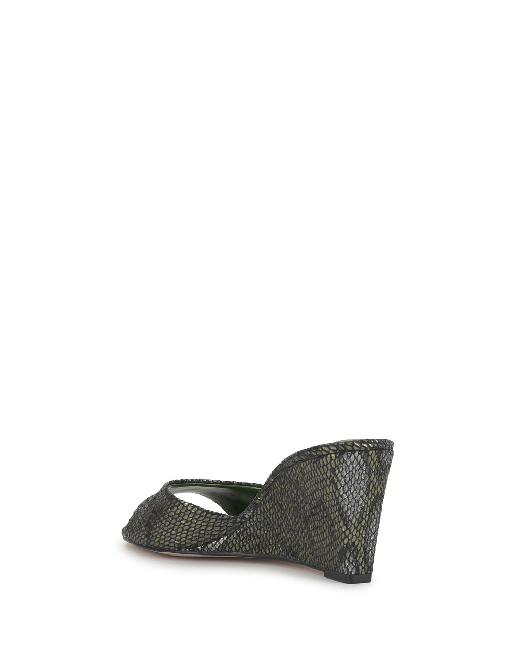 Bolir Wedge in Light Green Snake