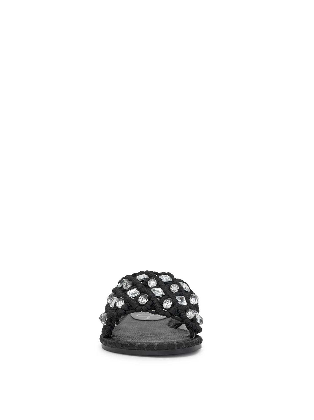 Brennara Flat Sandal in Black