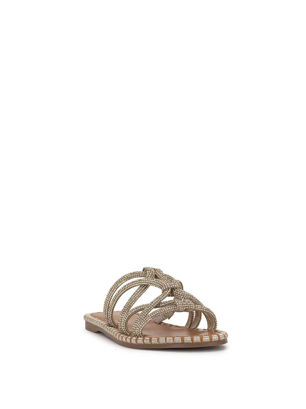 Briellea Embellished Sandal in Champagne