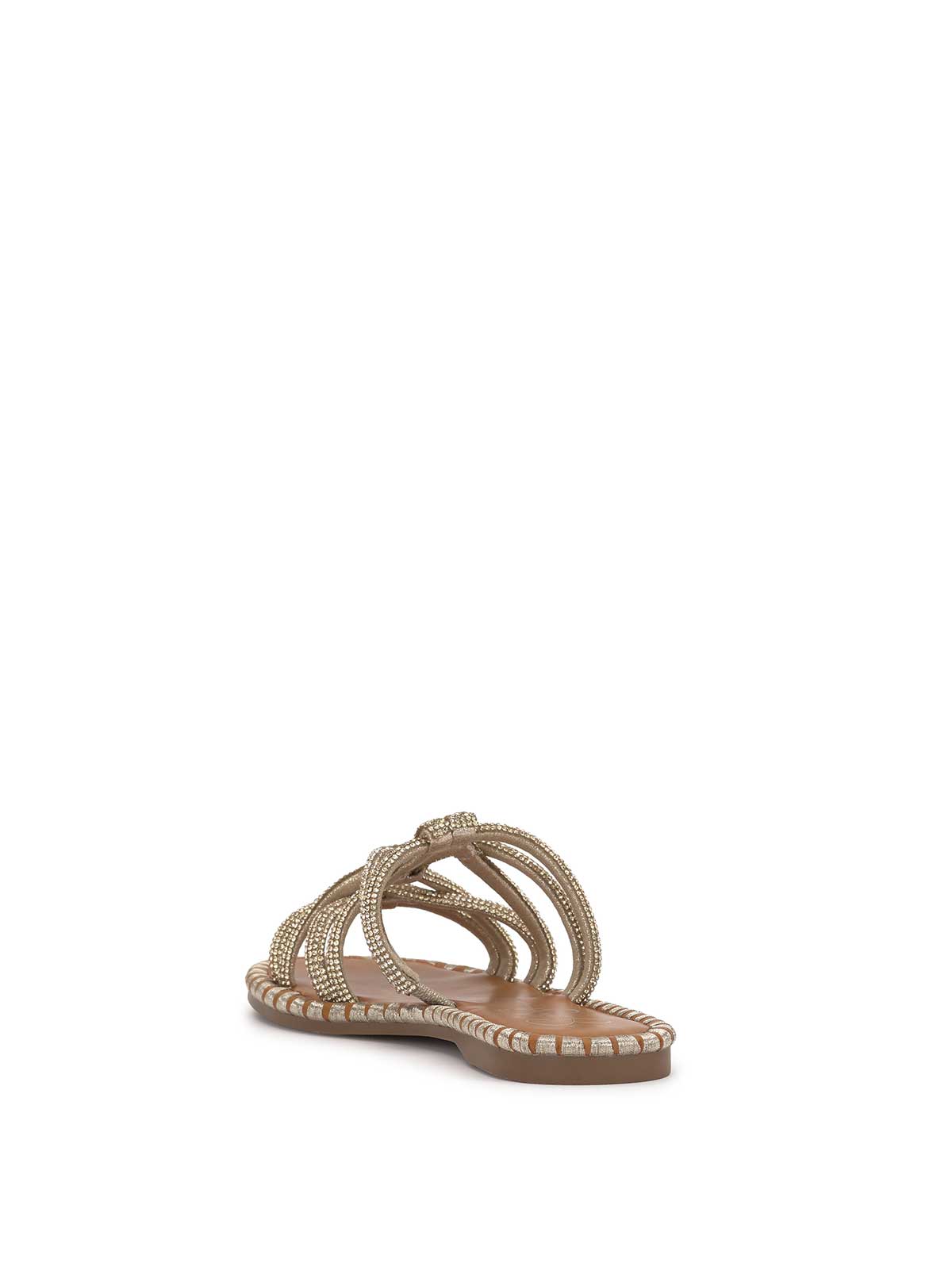 Briellea Embellished Sandal in Champagne