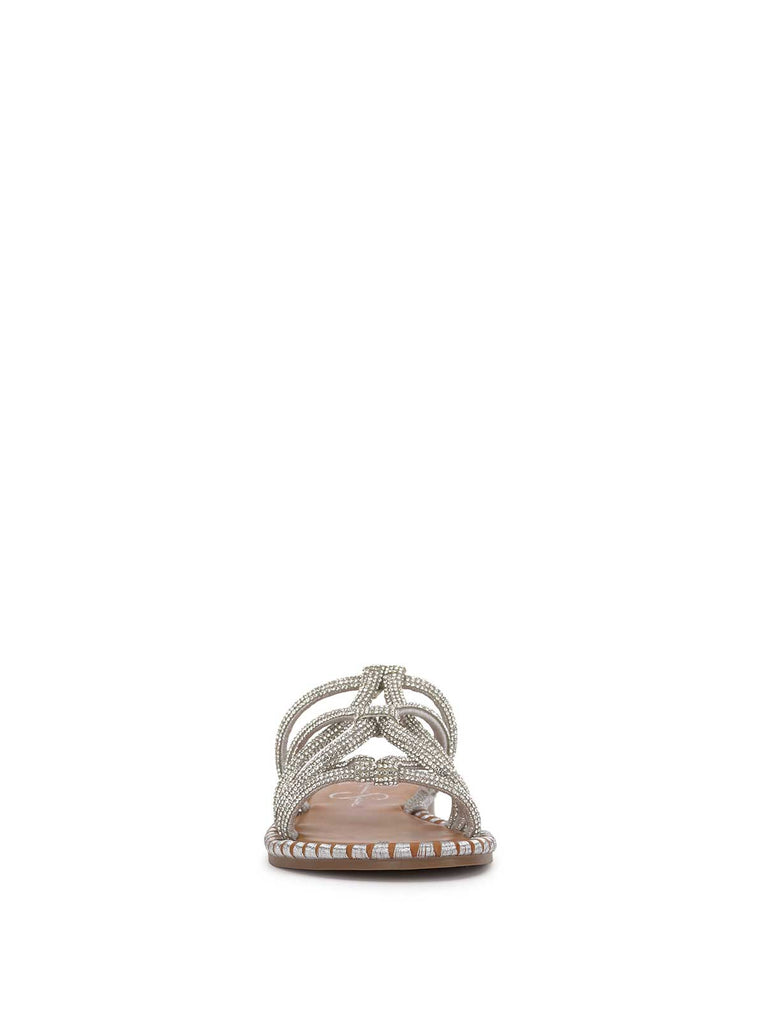 Briellea Embellished Sandal in Silver