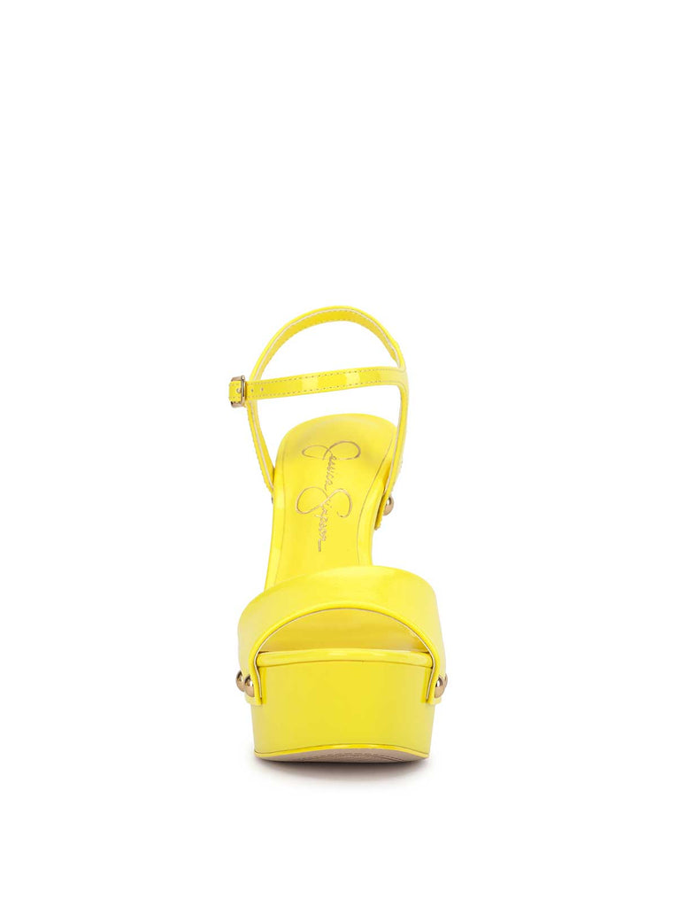 Calenta Studded Platform in Bright Yellow