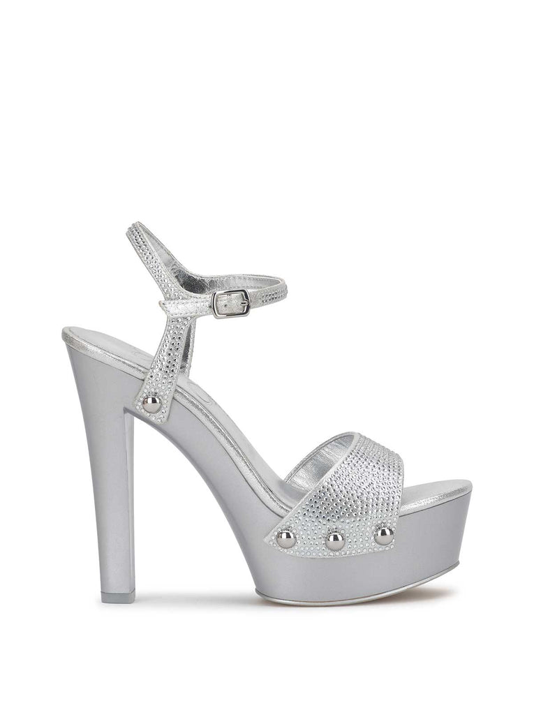 Calenta Studded Platform in Silver