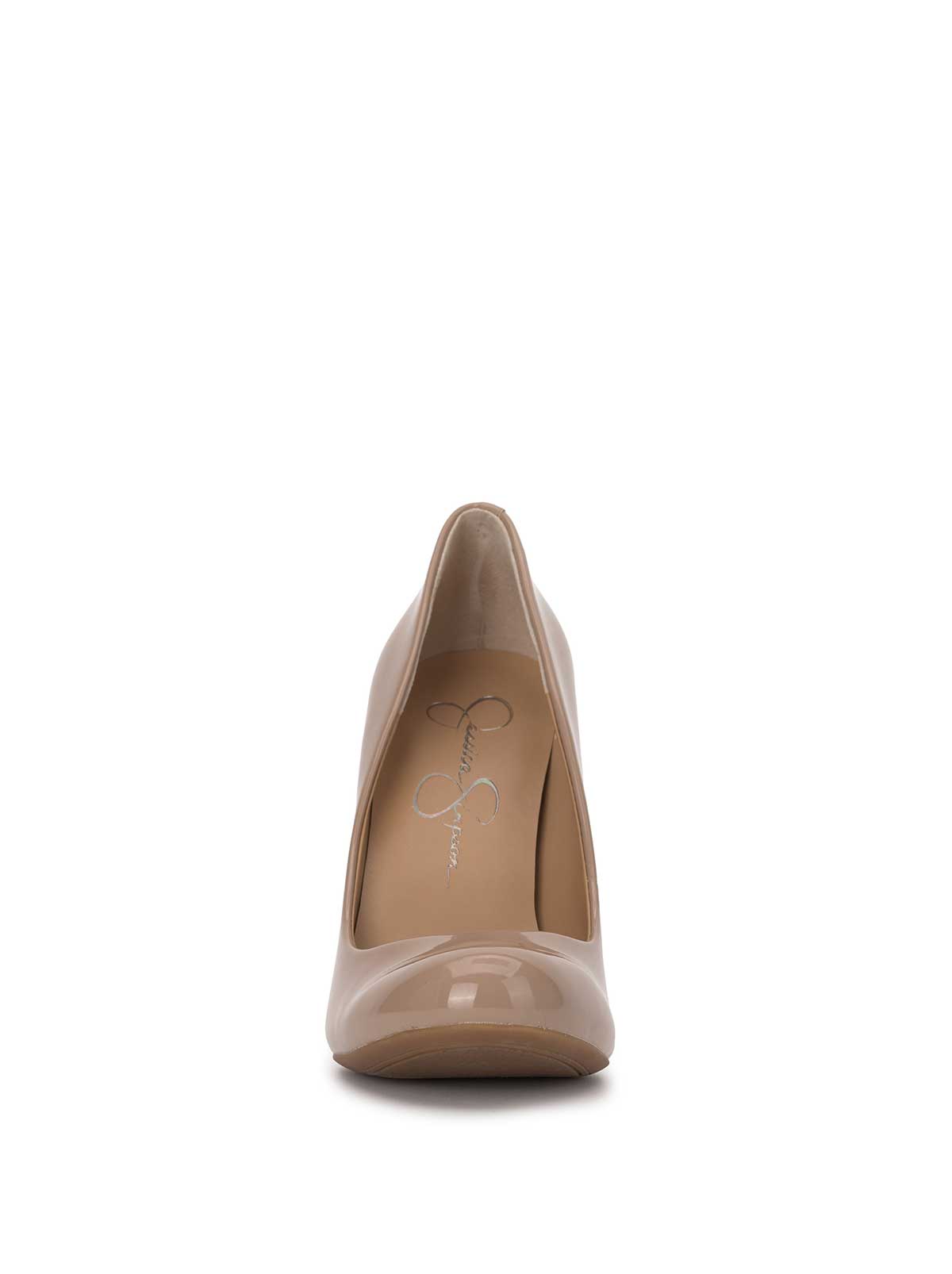 Calie Pump in Patent Chai Latte