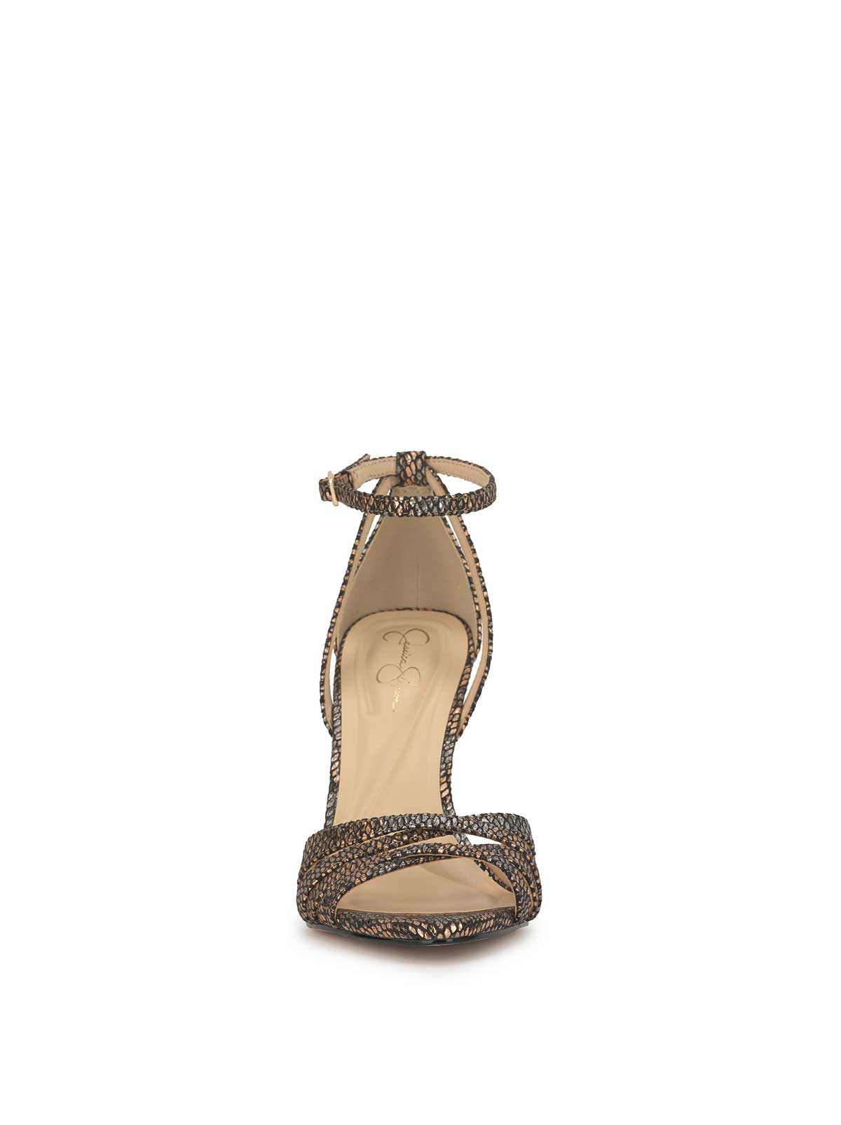 Calisa High Heel in Bronze Snake