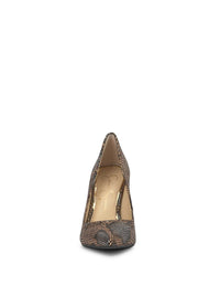 Cassani Pump in Bronze Snake