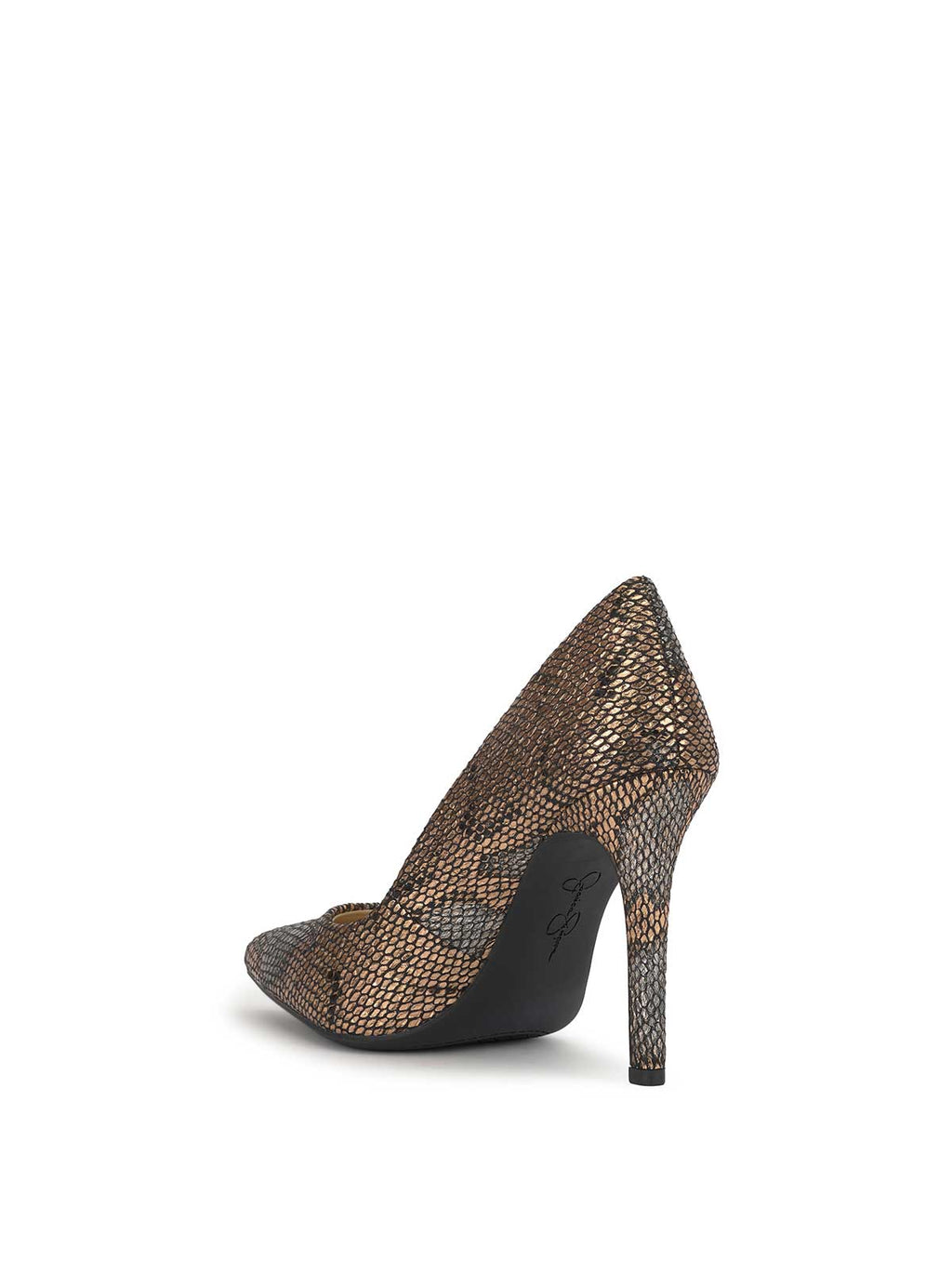 Cassani Pump in Bronze Snake