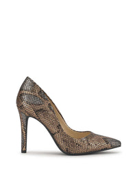 Cassani Pump in Bronze Snake