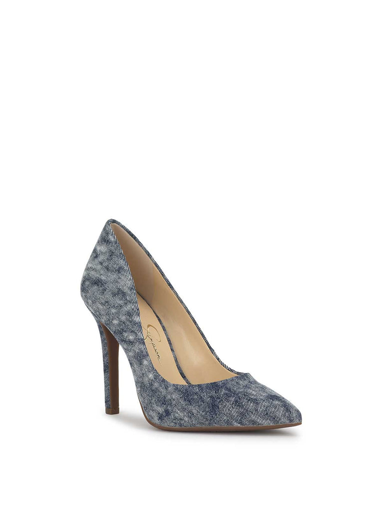 Cassani Pump in Shadow Blue