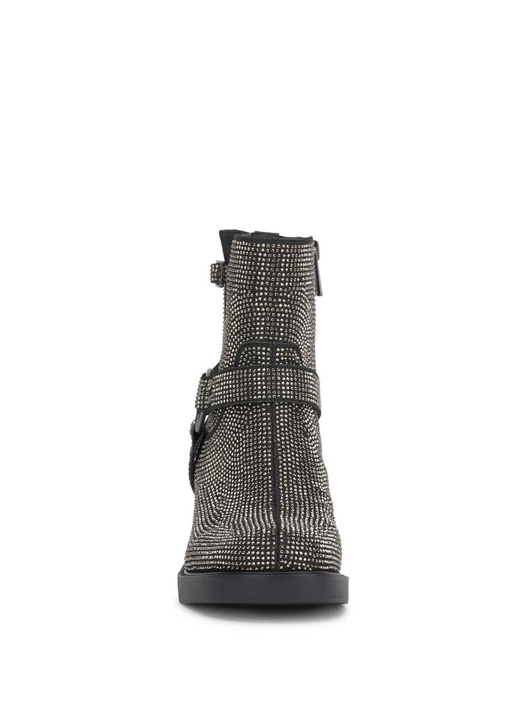 Ceridwen Moto Boot in Black Crystal