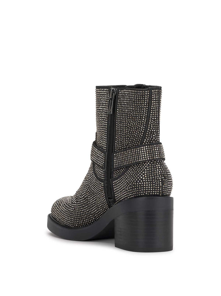 Ceridwen Moto Boot in Black Crystal