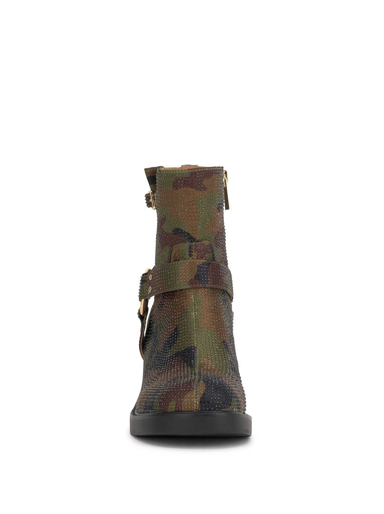 Ceridwen Moto Boot in Camo Crystal