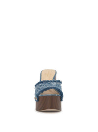 Cezia Platform in Medium Blue