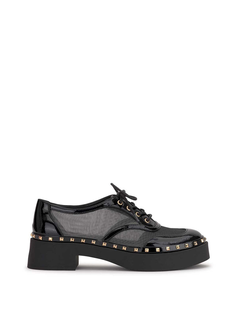 Chryse Studded Oxford in Black