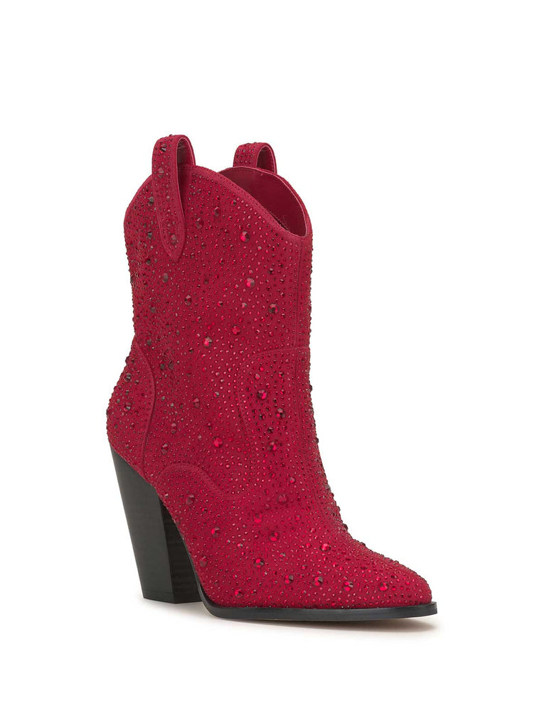 Cissely Western Bootie in Red